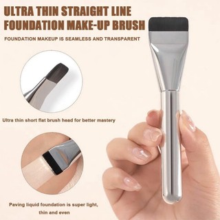 Bàn chải nền có rãnh siêu mỏng | Viền mỏng 0,1cm dùng cho ứng dụng mặt nạ & nền lỏng, Viền sợi có tay cầm tiện dụng, Dụng cụ trang điểm hàng ngày