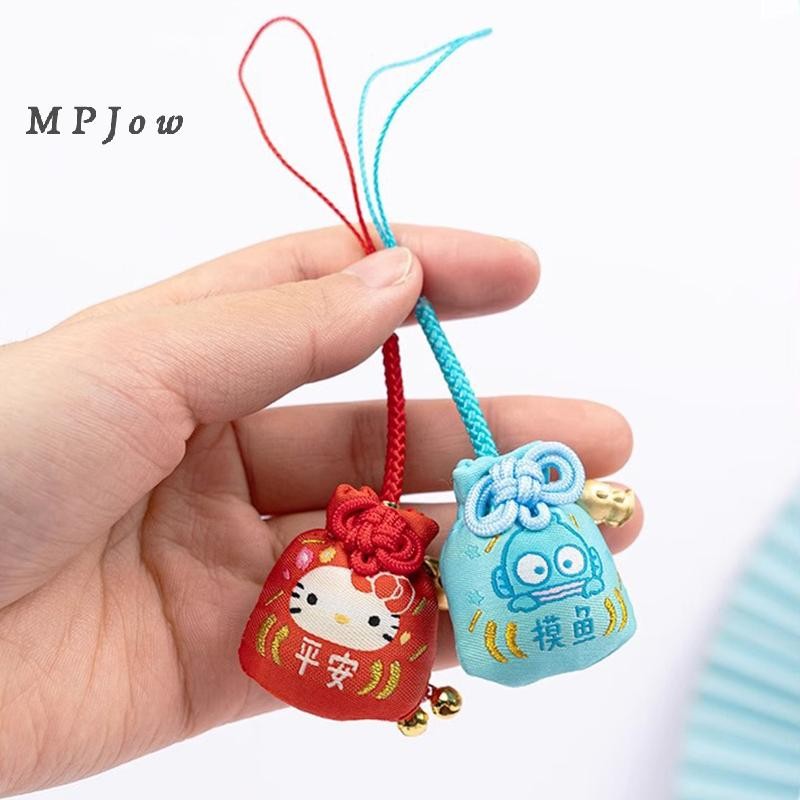 Mpjow Kawaii Hello Kitty Kuromi Giai Điệu Của Tôi Hạnh Phúc Túi May Mắn Hoạt Hình Móc Khóa Anime Sanrio Trái Tim Nữ Tính Chúc May Mắn Ba Lô Mặt Dây Chuyền Quà Tặng Tốt