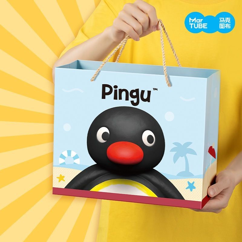 Cốc tạo kiểu Mark Tubu Pingu chính hãng, quà sinh nhật cầm tay mini, hộp quà tặng cho bé trai và bé gái