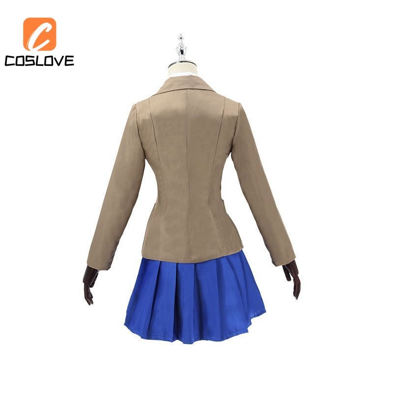 Anime Trò Chơi Doki Doki Văn Học Câu Lạc Bộ Monika Cosplay Quần Áo Trọn Bộ Trang Phục Trường JK Đồng Phục Đầm Cosplay Trang Phục