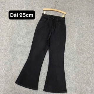 Quần Jean Ống Loe Bigsize Nữ Lưng Cao Ôm Dáng Dài 95cm Cho Chubby 60-95kg Q545