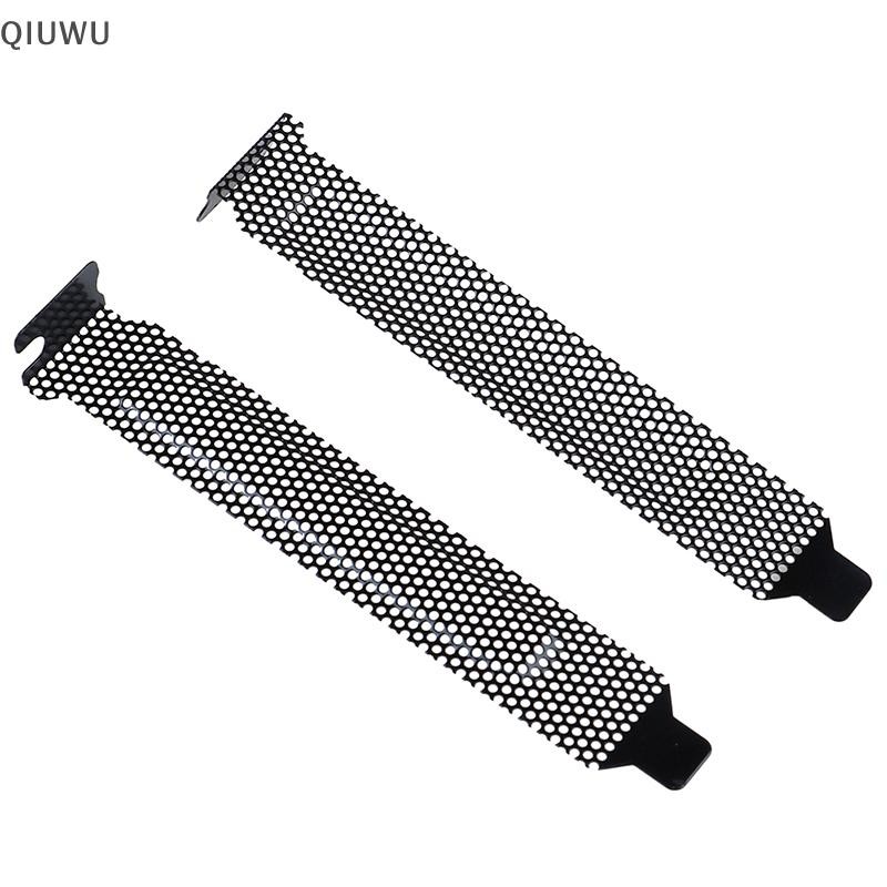 QIUWU 10 Cái Mới Màu Đen Khe Cắm PCI Che Bụi Lọc Tấm Trống Thép Cứng.