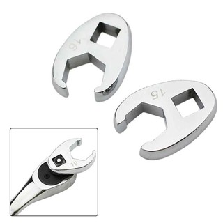 FEASTLY 10 Cái / bộ Cờ lê đầu mở, Cờ lê chân vịt ổ đĩa 10-22mm 3 / 8Inch, Đầu cờ lê sừng bằng thép Carbon bền cho bộ chìa khóa cờ lê mô-men xoắn