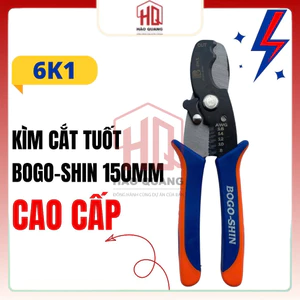 Kìm Tuốt Dây Điện BOGO SHIN 8x200mm – Dụng Cụ Cho Thợ Điện & DIY (6K1)