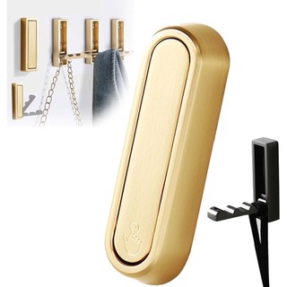 Móc treo tường có thể gập lại móc treo tường có thể thu vào bằng hợp kim kẽm để treo áo khoác treo khăn Ba lô Túi đựng khăn vàng chải móc trong phòng tắm tủ quần áo lối vào phù hợp dùng cho gia đình căn hộ văn phòng và không gian nhỏ