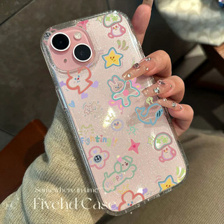 Ins Hàn Quốc Phim Hoạt Hình Ngôi Sao Dễ Thương Thỏ Bling Vỏ Cho iPhone 11 16 16E 15 14 13 12 Pro Xs Max XR X 7 8 Plus SE Vỏ Điện Thoại TPU Mềm Bảo Vệ Nhật Bản Lấp Lánh Trường Hợp HD Trong Suốt