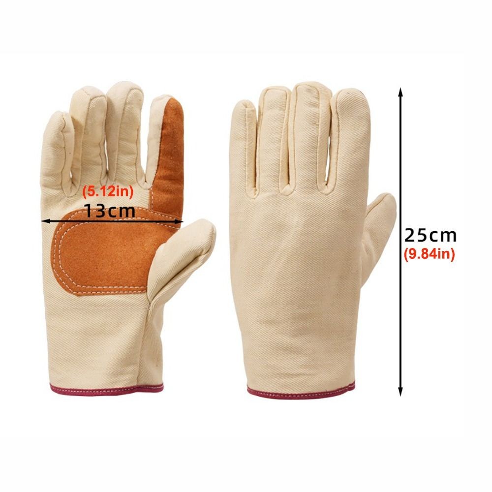Găng tay hàn MONOSTYLE, Găng tay lao động vải dày, Găng tay cơ khí chịu nhiệt độ cao chịu mài mòn