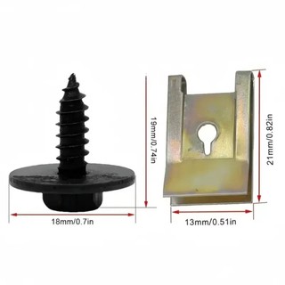 GLKWC 20/40/60 Kẹp Chốt Có Vít Kim Loại Chống Rỉ, Khóa Loại U Bền, Đai Ốc/Vòng Đệm Hỗn Hợp