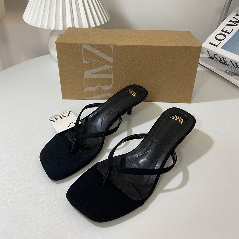 Giày nữ cao gót hở mũi ZARA kiểu Pháp