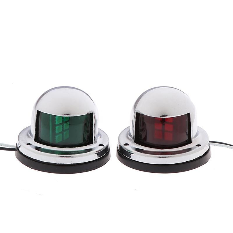 Tmoy 2x Thuyền Hàng Hải Thép Không Gỉ Đèn LED Điều Hướng Đỏ & Xanh Đèn Du Thuyền TCVN