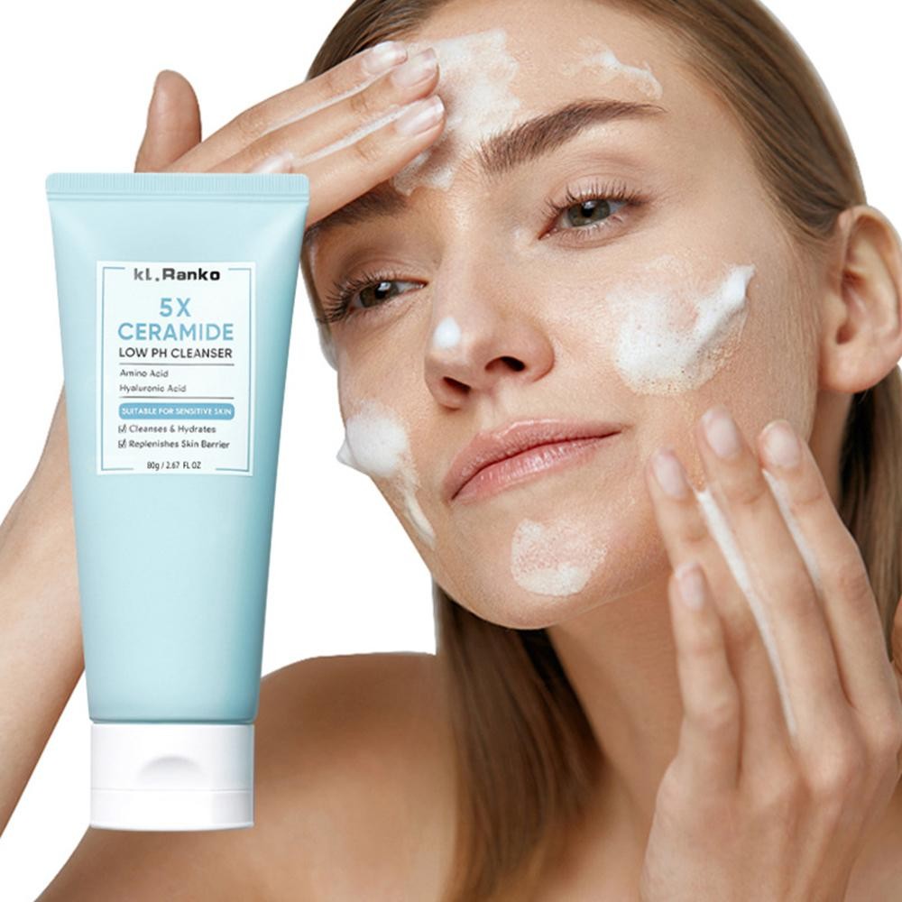 Sữa rửa mặt Ceramide Low pH 80g dưỡng ẩm, chăm sóc da, nuôi dưỡng da C4o9
