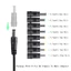 Cáp chuyển đổi đầu nối lỗ tròn BTM USB sang 8 DC-Jack USB DC5 9 Dây bước lên