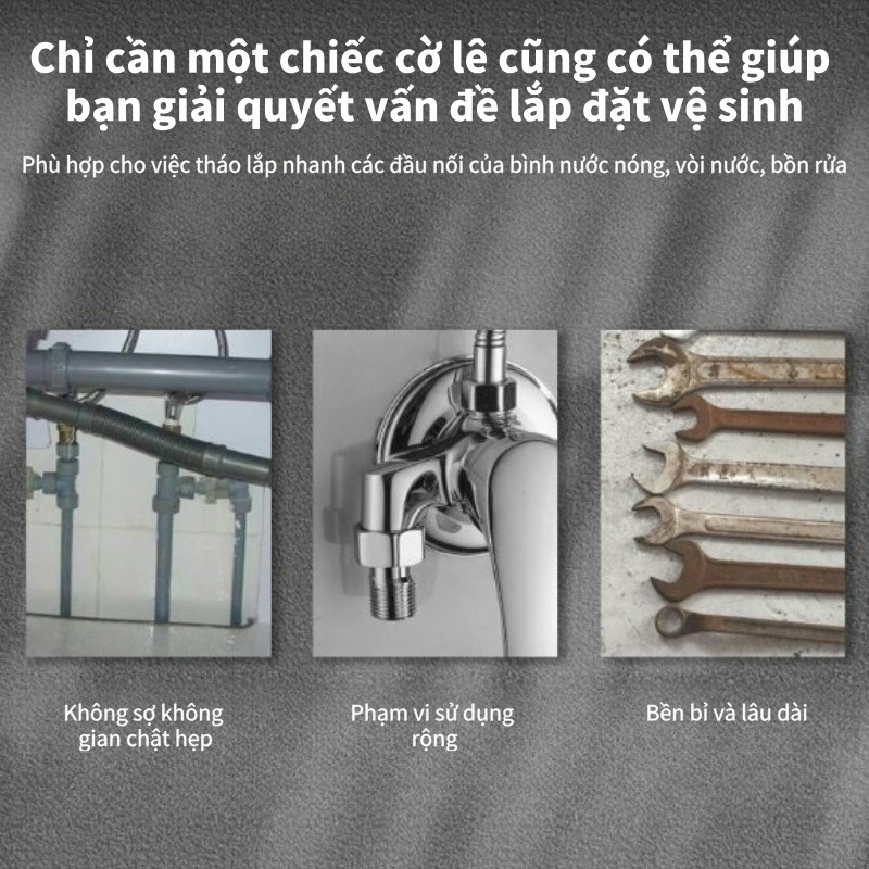 8 Trong 1 Đa Năng Chìm Cờ Lê Vòi Cờ Lê Bồn Rửa Công Cụ Cài Đặt 6 Góc Đai Ốc Cờ Lê