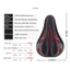 Đệm Xe Đạp MTB, Vỏ Đệm Ghế Silicon Màu Xám Đỏ Xanh Dương, Vỏ Chống Nắng Thoáng Khí Đa Năng Bốn Mùa Chất Lượng Cao