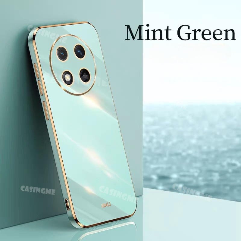 Honor X9c 5G 2024 Vỏ Mạ Sang Trọng Cho Honor X9c HonorX9c X9 X9b X9a a b c 9c 5G 4G 2024 Ốp lưng Silicon Mềm Chống Sốc Ốp lưng