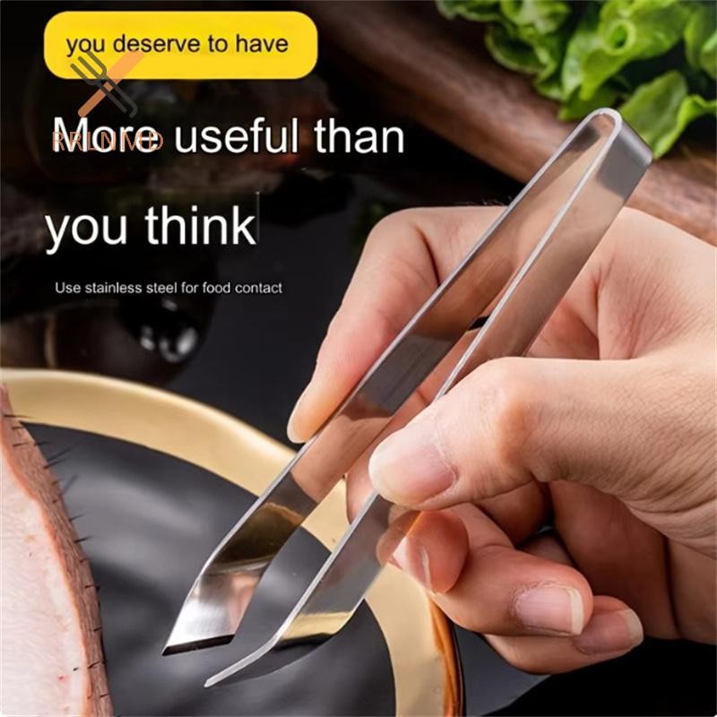 Rrlnmd 1 Nhíp xương cá bằng thép không gỉ, Kẹp phòng ăn Dụng cụ vắt xương, Kìm loại bỏ xương cá, Kẹp khai thác, Dụng cụ nhà bếp MỚI