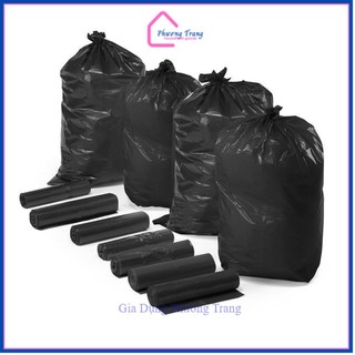 3 cuộn (1kg) túi đựng rác đen, bao rác tự phân hủy sinh học trung 55x65 - Phương Trang