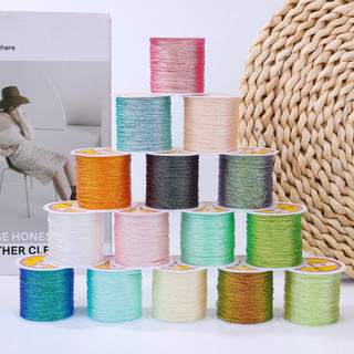 Cuộn nhỏ 6 sợi chỉ vàng đỏ bện thủ công làm vòng tay, dây đeo Trung Quốc