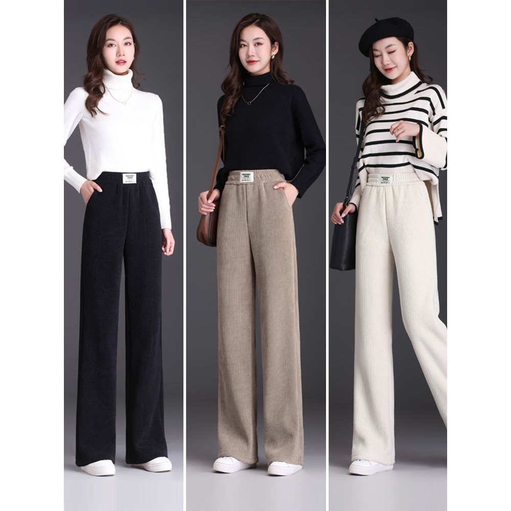 Quần lót nhung cho trẻ em quần giữ nhiệt 2024 thu đông mẫu mới quần nhung lông cừu ống đứng thường ngày