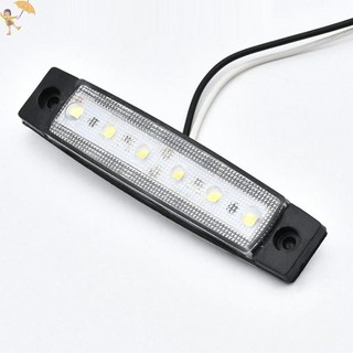 [Gou] 1 Chiếc Xe Tải Trailer Bên Đánh Dấu Chỉ Báo Giải Phóng Đèn Phanh Xe Phía Sau Nổi Bật Đuôi Đèn 6LED 12V / 24V Đèn Tín Hiệu Cảnh Báo VN