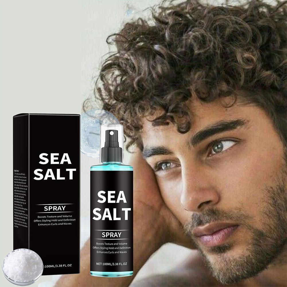 Xịt tóc xoăn muối biển tạo kiểu đàn hồi làm mới tóc 100ml Y8i1