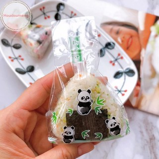 Hooudou 50 / 100 Chiếc Gạo Tam Giác Nhật Bản Bao Bì Dùng Một Lần Nori Onigiri Túi Sushi Sushi Làm Sushi Khuôn Bento Phụ Kiện VN