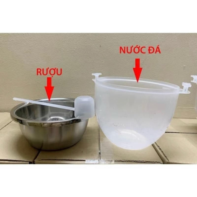 Bát ướp rượu nóng, lạnh inox cao cấp (TẶNG GÁO MÚC RƯỢU)