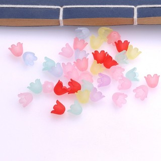30 quả chuông Acrylic 10mm nghệ vàng ngọc lan búp phong cách cổ Hán phục phụ kiện kẹp tóc chất liệu tự làm thủ công 7Km