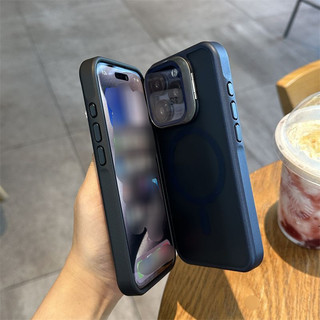 Vỏ kính máy ảnh sang trọng khung mờ tương thích cho iPhone 16 Pro Max 15 14 13 12 11 Pro Max 14 / 15 / 16plus vỏ có từ tính bảo vệ toàn diện ống kính và màn hình của bạn