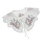 OXXGGKAO Cổ giả Organza nữ đa năng có hoa thêu và đính cườm