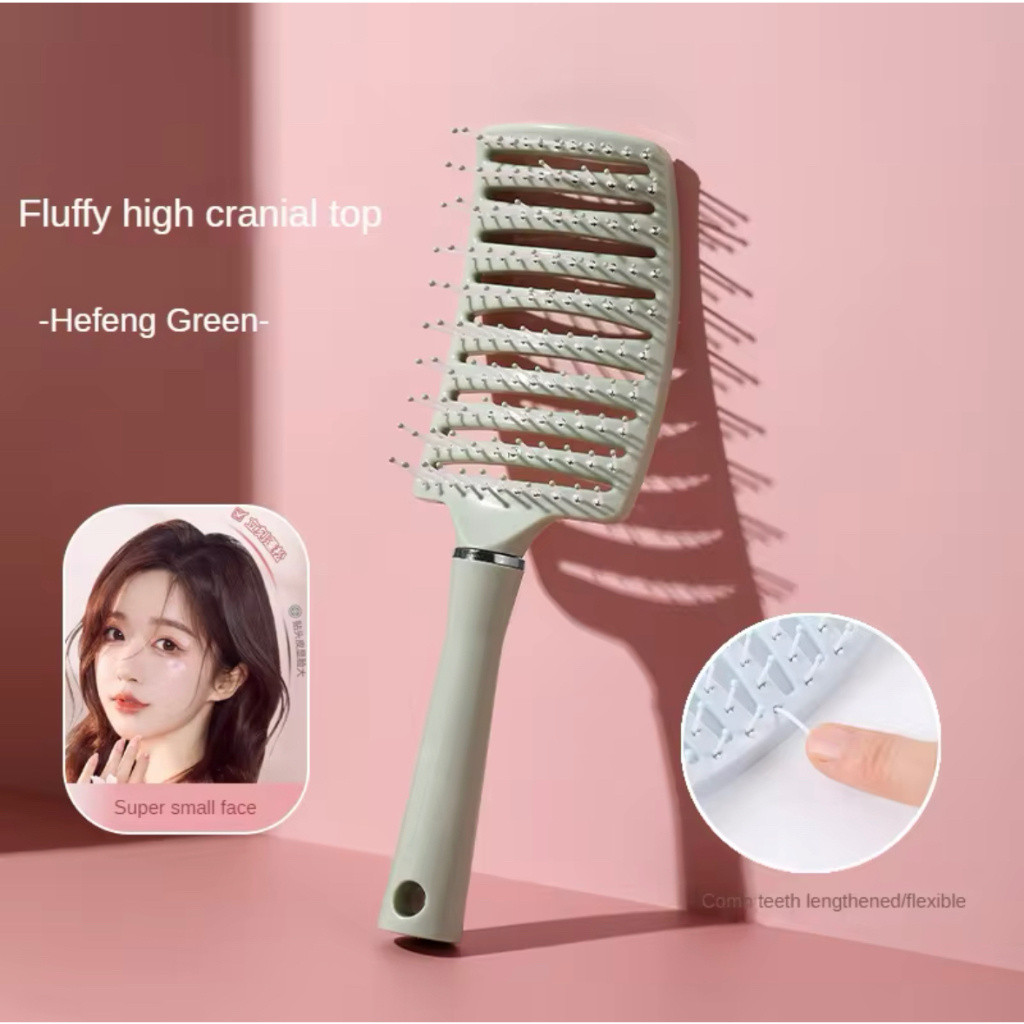 Lược chải tóc/da đầu massage giảm căng thẳng, gỡ rối cho tóc ướt xoăn, tạo kiểu salon