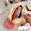 Bút chì TUYỆT VỜI, Túi đựng bút màu Macaron kẻ sọc, Túi đựng đồ dung tích lớn đa chức năng dành cho nữ sinh viên