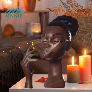 Lư Hương Nhựa Người Phụ Nữ Màu Đen Lư Hương Cho Phòng Khách Phòng Ngủ Văn Phòng H [jennie1.vn]