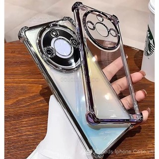 Ốp lưng silicon TPU trong suốt cho Honor X9c/X9a/X9b/X9 5G, bốn góc túi khí, bảo vệ camera, chống sốc, ốp mềm