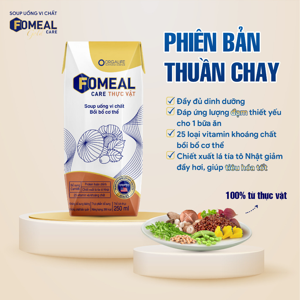 Ảnh Lốc 3 Hộp Soup uống vi chất FOMEAL CARE THỰC VẬT giàu đạm & vitamin, tăng đề kháng 4