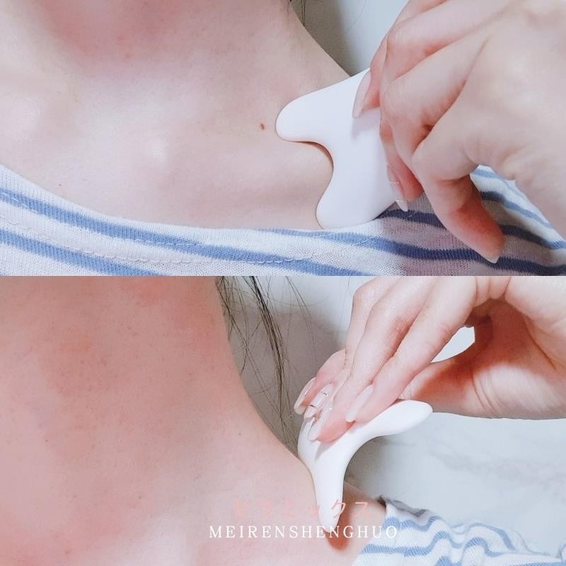 Bảng Gua Sha Gốm Cát Sống Động Nhật Bản Đá Massage Mặt Gua Sha Gốm Vi Tinh Thể Dụng Cụ Gua Sha Mặt và Chân VWLM