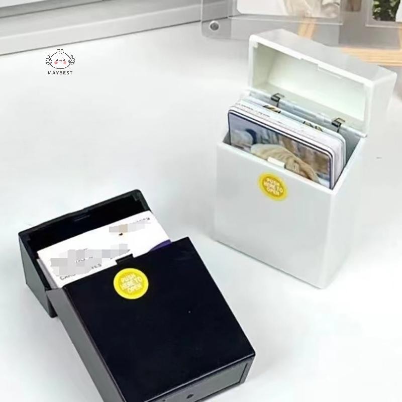 Maybest Hộp lưu trữ kích thước nhỏ, hộp đựng thẻ ảnh thần tượng, nhãn dán, văn phòng phẩm, ngăn kéo lật