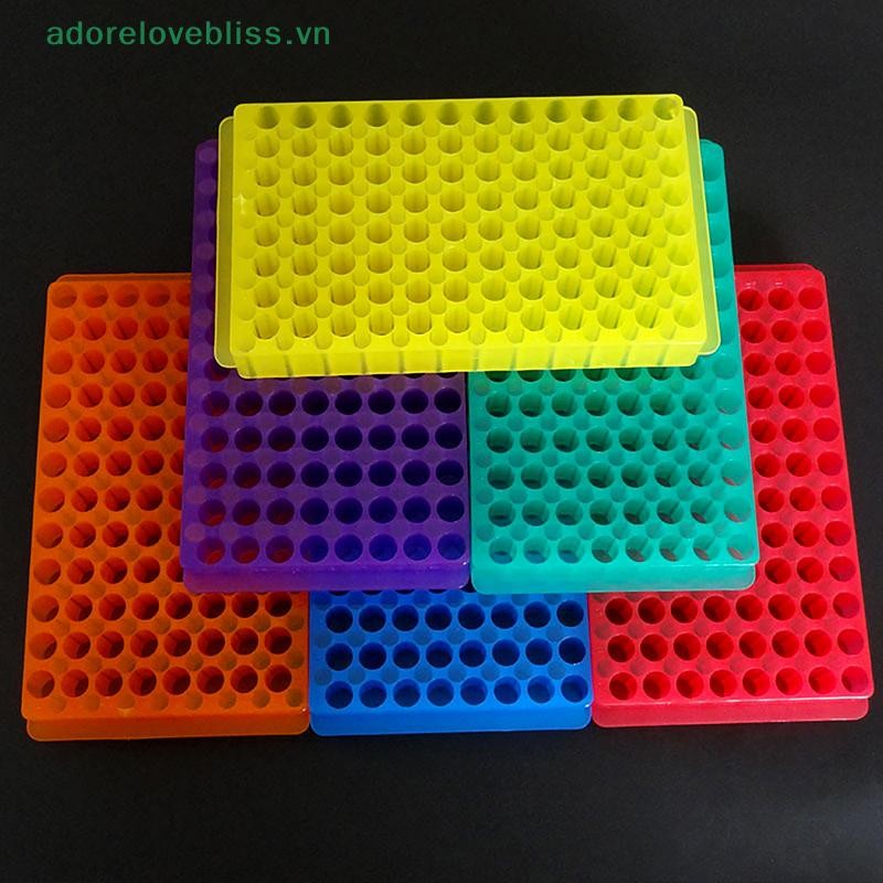 Thêm Giá đỡ ống nghiệm ly tâm bằng nhựa 96 lỗ 2 mặt 0,5ml / 1,5ml / 2ml Giá đỡ ống ly tâm Giá đỡ vật tư phòng thí nghiệm Giá đỡ ống PCR BSS