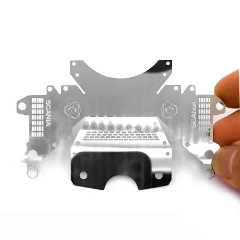 Cho 1 / 14 Tamiya Scania RC Máy Kéo Xe Tải Kim Loại Hộp Số Bao Hood RC Xe Nâng Cấp Phần Phụ Kiện