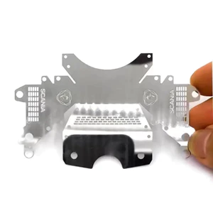 Cho 1 / 14 Tamiya Scania RC Máy Kéo Xe Tải Kim Loại Hộp Số Bao Hood RC Xe Nâng Cấp Phần Phụ Kiện