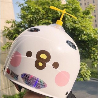 Chong chóng Doremon gắn mũ bảo hiểm dễ thương, phụ kiện trang trí mũ siêu cute