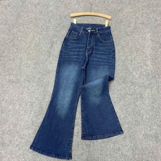 Quần Jean Ống Loe Bigsize Nữ Lưng Cao Ôm Dáng Dài 95cm Cho Chubby 60-95kg Q545