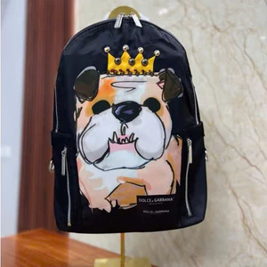 Balo Cún Đeo Vương Miện Vàng Đóng Đinh KCloset Cặp Đựng Sách Vở Laptop Chất Dù Chống Nước NA756