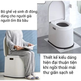 Bô Vệ Sinh Trong Nhà Di Động Cho Người Già, Bà Bầu 5459.