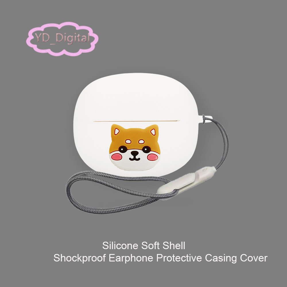 Dành Cho Honor Choice EarBuds Clip 2 Ốp Lưng Hoạt Hình Dễ Thương Tai Nghe Silicon Vỏ Mềm Chống Thấm Nước Tai Nghe Bảo Vệ Tai Nghe Tai Nghe Da Có Nhẫn
