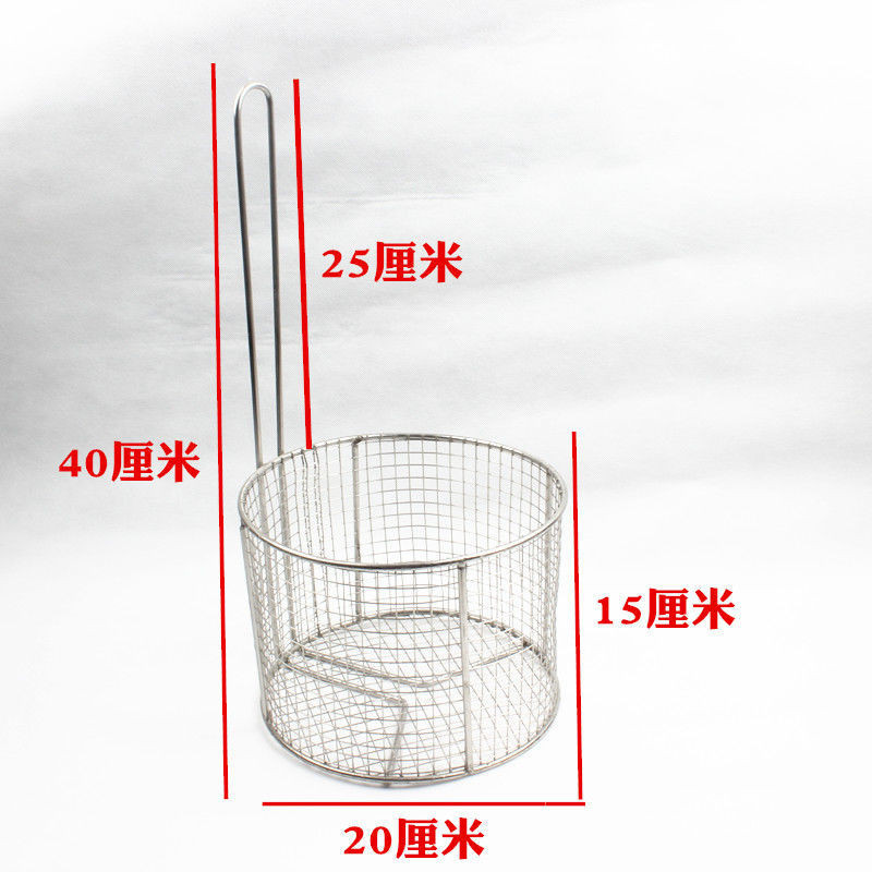 Giỏ đựng bột bằng thép không gỉ, bàn phủ bột, lưới vuông, giỏ lắc, gà rán, giỏ ngâm bột, giỏ thoát nước, giỏ đựng bột, hình tròn 0WF9