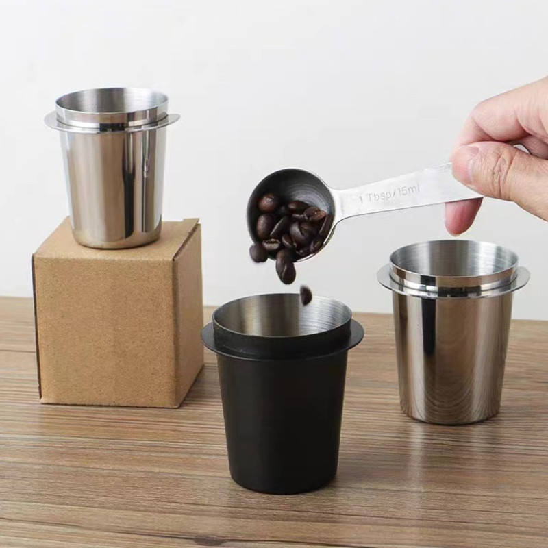 Ly đựng bột cà phê Thép không gỉ 304 Thuận tiện dosing cup,Phụ kiện máy xay cà phê,Tách bột