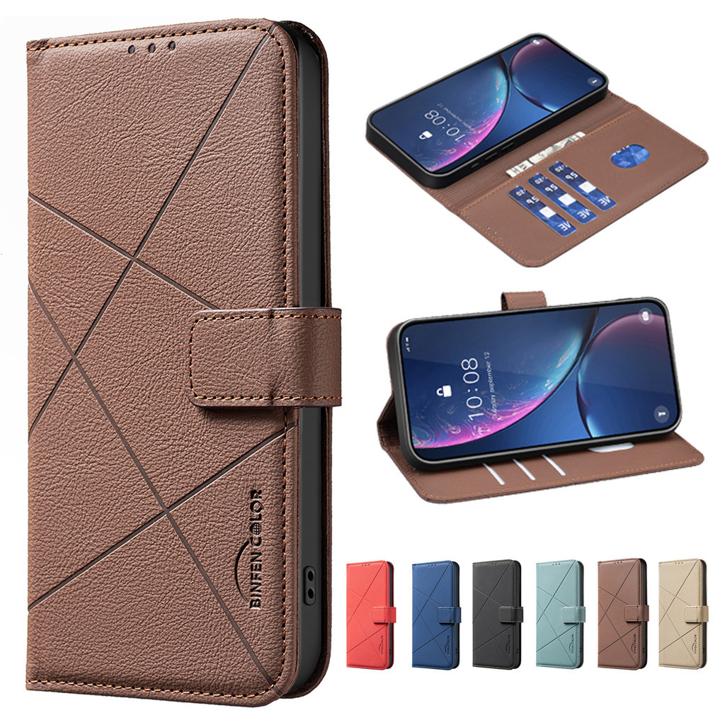 Bao Da Lật Cho Honor X5b Plus X6b X7a X7b X7c X8c X9c X9b 200 Smart Lite 5G PU Cover Từ RFID Chặn Gấp Ví Có Khe Cắm Thẻ Đứng Vỏ TPU Mềm