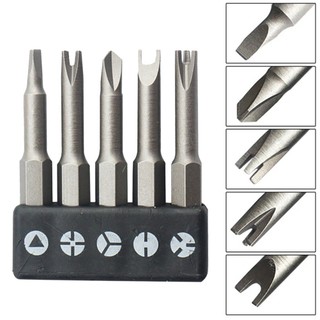 [Fuxin] Bộ 5 tuốc nơ vít hình đặc biệt U Y Shape Triangle 50mm tuốc nơ vít