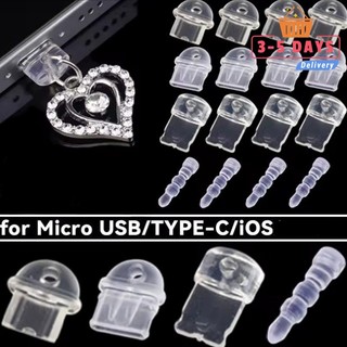 [Đến 3-5 ngày] Tấm bảo vệ bụi điện thoại đa năng | Phích cắm PVC trong suốt có lỗ treo phụ kiện | Vỏ chống nước cho cổng sạc | Thiết kế DIY